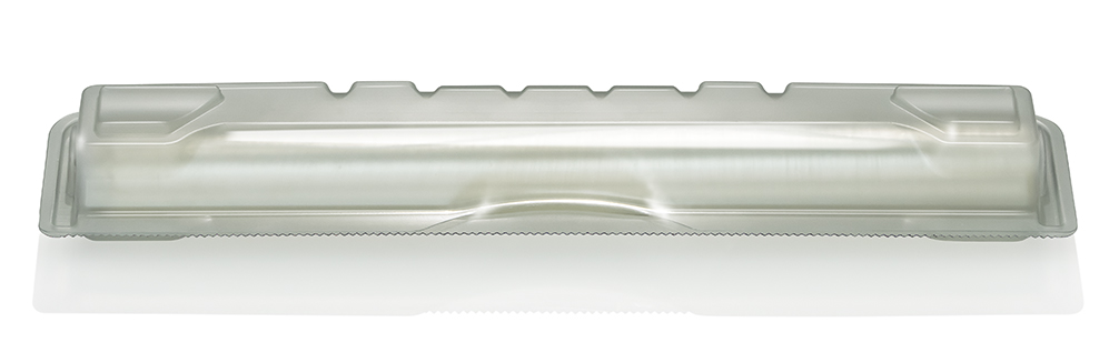 The Clearcut dispenser is optimally designed to easily cut and dispense cling film and foil and this construction guarantees a far longer life than any cardboard dispenser